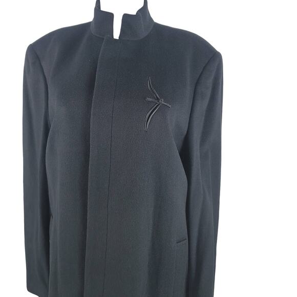 Artistic Palace 100% Cashmere Long Button Coat W/ Silky Coat Bag L - Picture 2 of 13